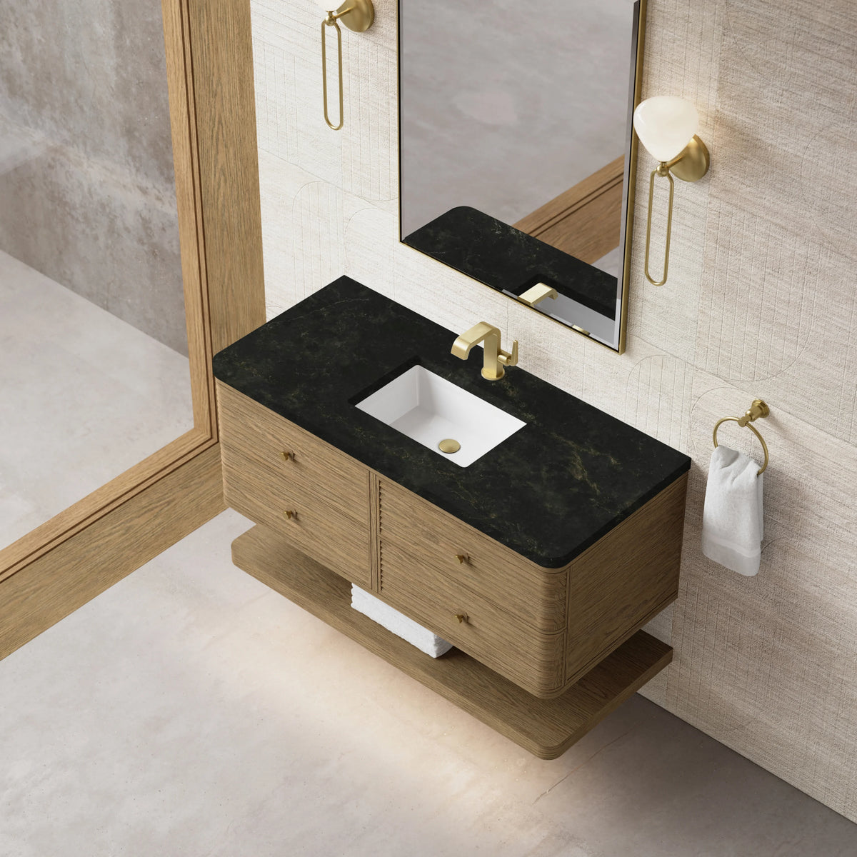 Allamari 48" Single Vanity, Dune Mist w/ 3 CM Phantome Eclos Top, view 7