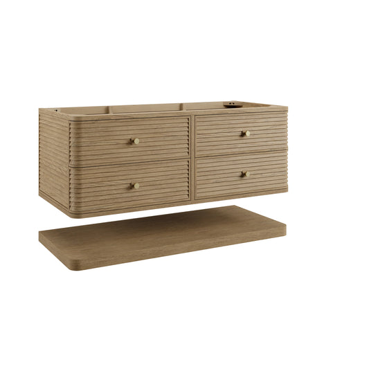 Allamari 48" Single Vanity, Dune Mist w/ 3 CM Tajnar Eclos Top, view 2