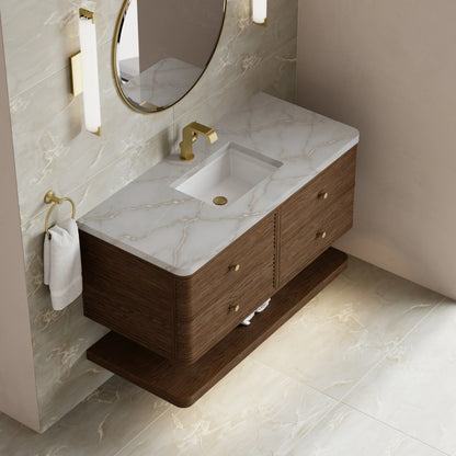 Allamari 48" Single Vanity, Sable w/ Single Hole 3 CM Victorian Silver Silestone Top, view 8