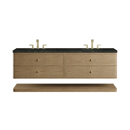 Allamari 72" Double Vanity, Dune Mist w/ 3 CM Phantome Eclos Top