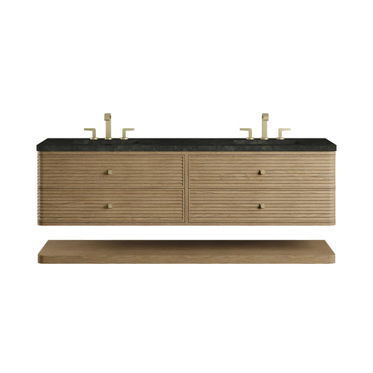 Allamari 72" Double Vanity, Dune Mist w/ 3 CM Phantome Eclos Top