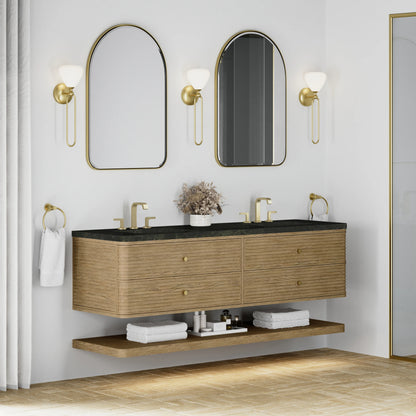 Allamari 72" Double Vanity, Dune Mist w/ 3 CM Phantome Eclos Top, view 4