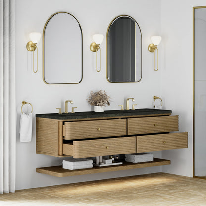 Allamari 72" Double Vanity, Dune Mist w/ 3 CM Phantome Eclos Top, view 5