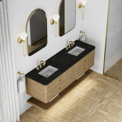 Allamari 72" Double Vanity, Dune Mist w/ 3 CM Phantome Eclos Top, view 7