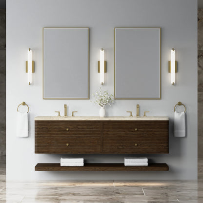Allamari 72" Double Vanity, Sable w/ 3 CM Tajnar Eclos Top, view 3