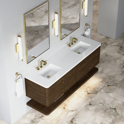 Allamari 72" Double Vanity, Sable w/ 3 CM White Zeus Silestone Top, view 11
