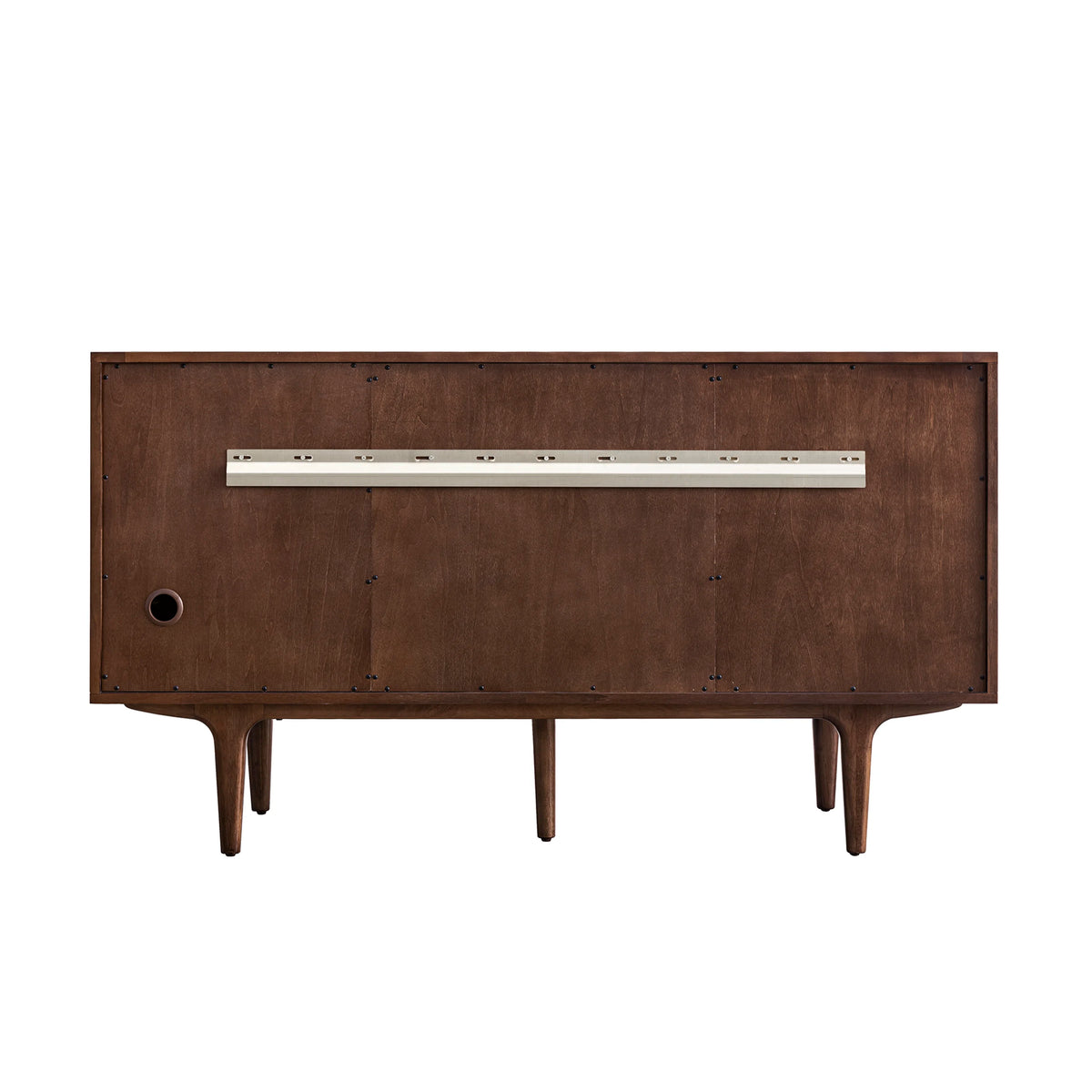 Amberly 60" Double Vanity, Mid-Century Walnut w/ 3 CM Eternal Jasmine Pearl Top w/FreePower Wireless Charger, view 19