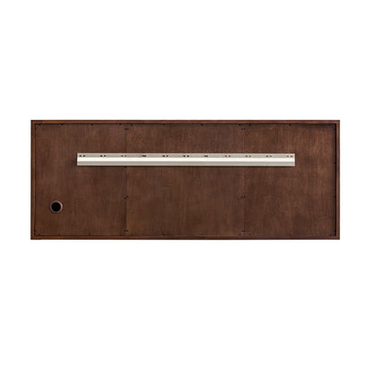 Amberly 60" Double Vanity, Mid-Century Walnut w/ 3 CM Eternal Jasmine Pearl Top w/FreePower Wireless Charger, view 20