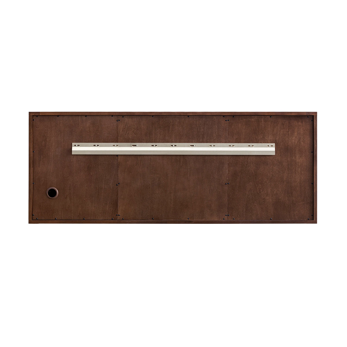 Amberly 60" Double Vanity, Mid-Century Walnut w/ 3 CM Parisien Bleu Top w/FreePower Wireless Charger, view 18