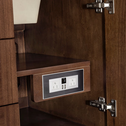 Renovate for Less Atlanta Amberly 72" Double Vanity, Mid-Century Walnut w/ 3 CM Eternal Marfil Top, view 21