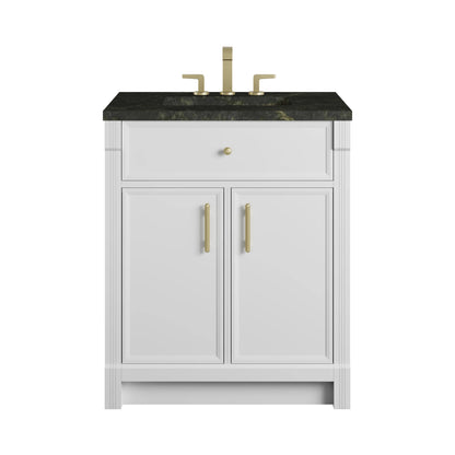 Bellshire 30" Single Vanity, Bright White w/ 3 CM Phantome Eclos Top