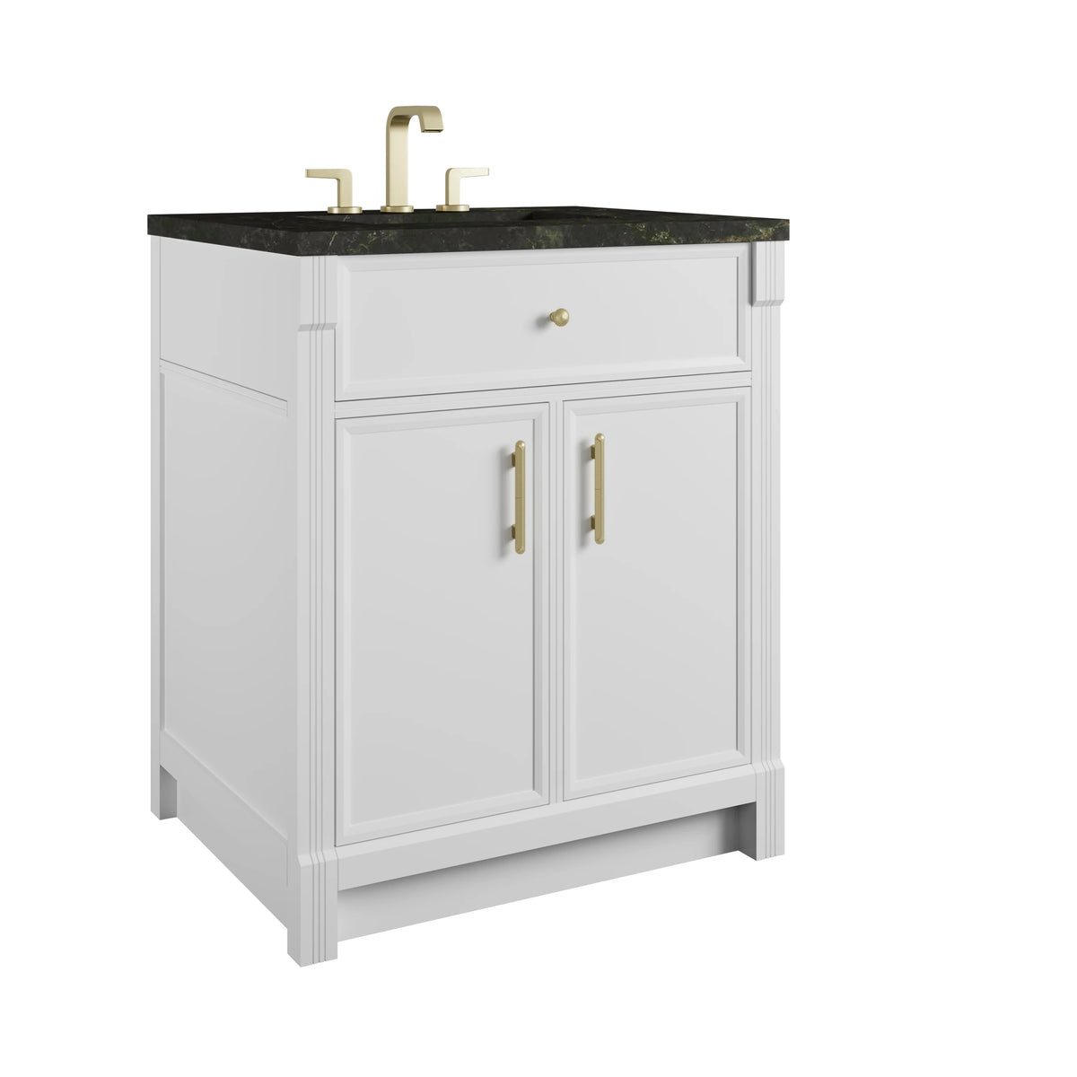 Bellshire 30" Single Vanity, Bright White w/ 3 CM Phantome Eclos Top, view 10