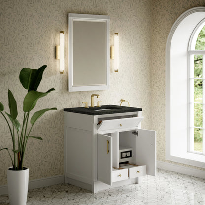 Bellshire 30" Single Vanity, Bright White w/ 3 CM Phantome Eclos Top, view 5