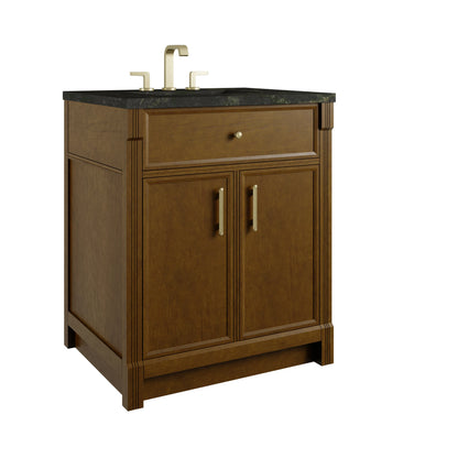 Bellshire 30" Single Vanity, Honey Oak w/ 3 CM Phantome Eclos Top, view 10