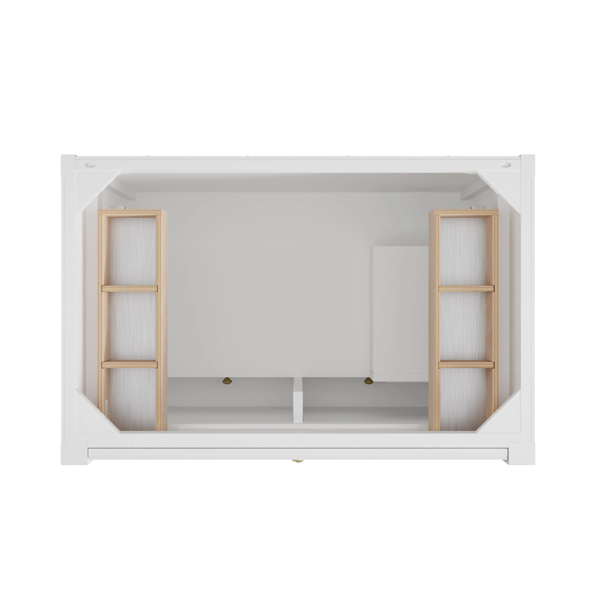 Bellshire 36" Single Vanity, Bright White w/ 3 CM Eternal Jasmine Pearl Silestone Top, view 6