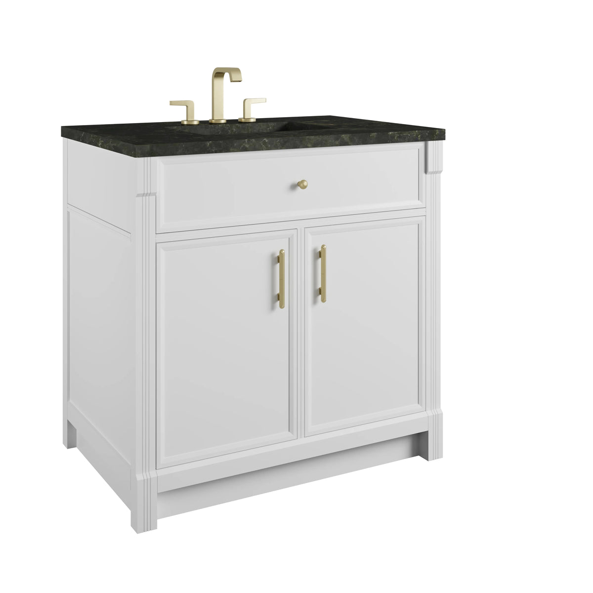 Bellshire 36" Single Vanity, Bright White w/ 3 CM Phantome Eclos Top, view 10