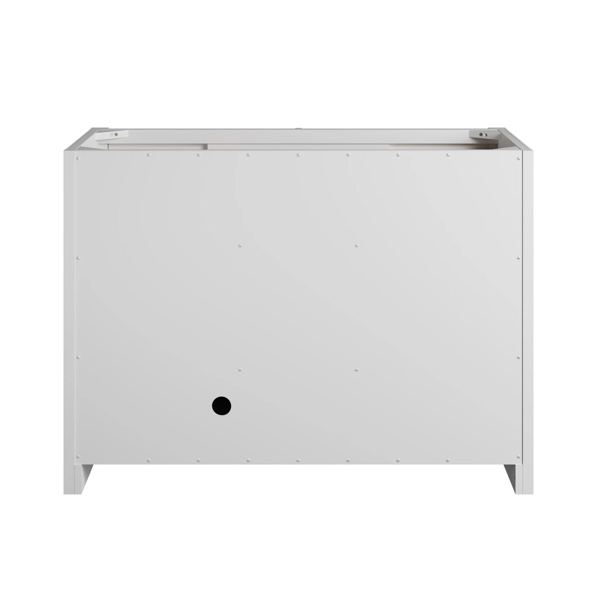 Bellshire 48" Single Vanity, Bright White w/ 3 CM Eternal Jasmine Pearl Silestone Top, view 9