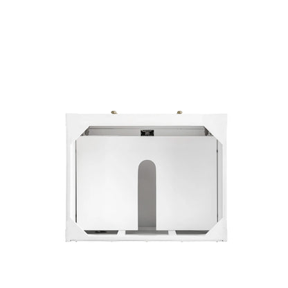 Breckenridge 30" Single Vanity, Bright White w/ 3 CM Eternal Jasmine Pearl Top, view 4