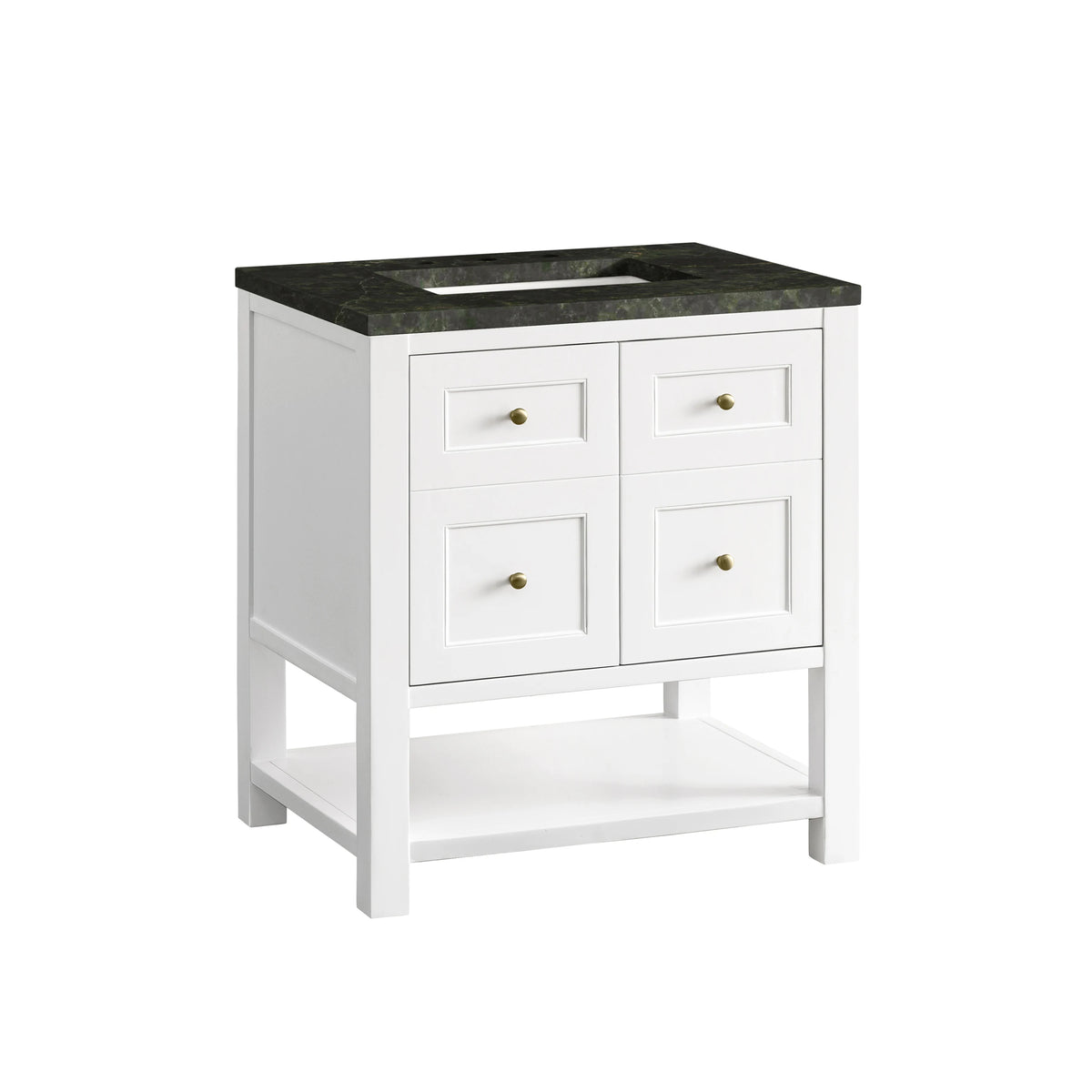 Breckenridge 30" Single Vanity, Bright White, w/ 3 CM Phantome Eclos Top, view 11