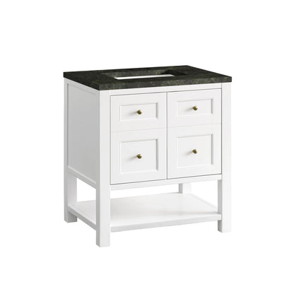 Breckenridge 30" Single Vanity, Bright White, w/ 3 CM Phantome Eclos Top, view 11