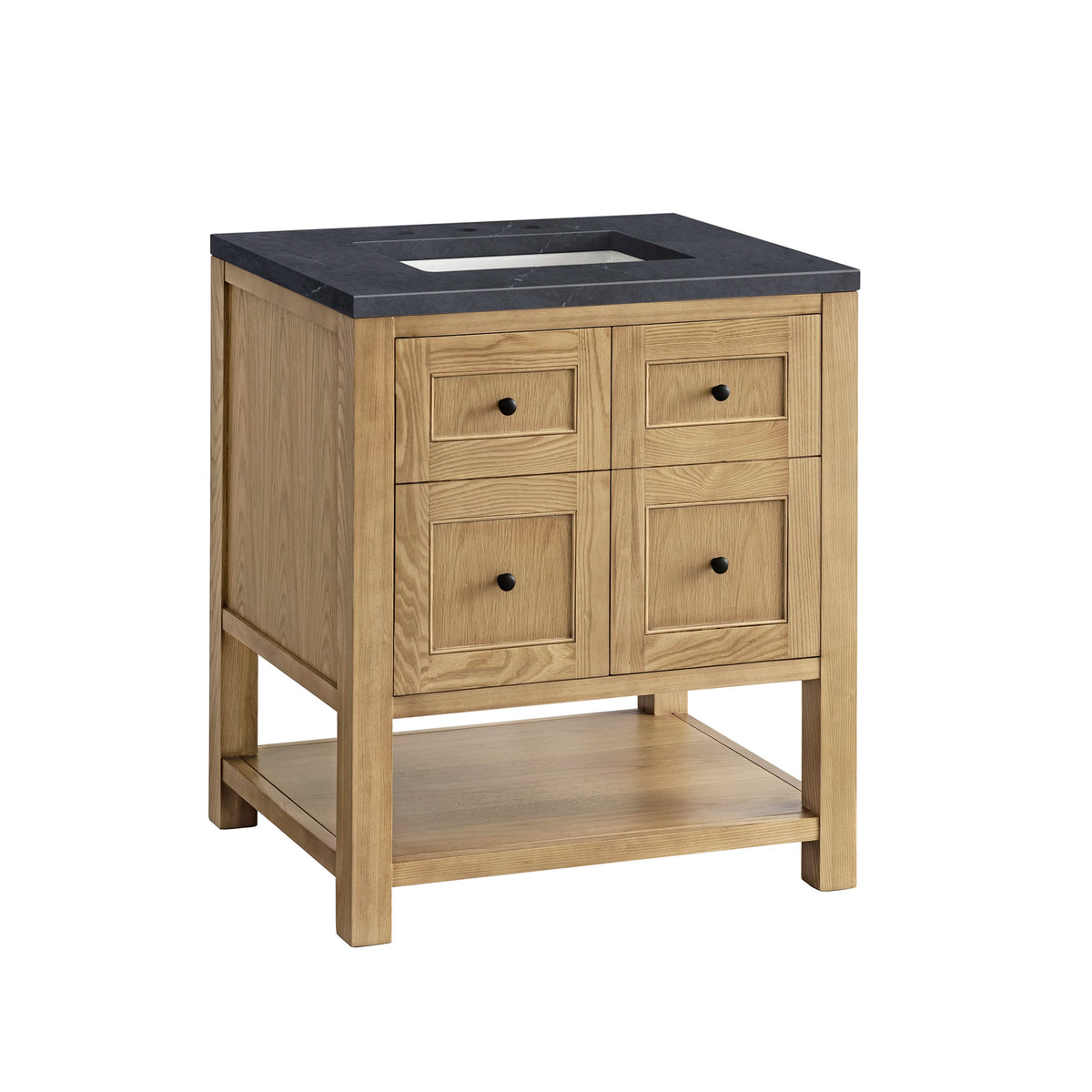 Breckenridge 30" Single Vanity, Light Natural Oak w/ 3 CM Charcoal Soapstone Top, view 10