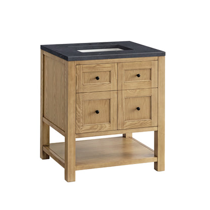 Breckenridge 30" Single Vanity, Light Natural Oak w/ 3 CM Charcoal Soapstone Top, view 10