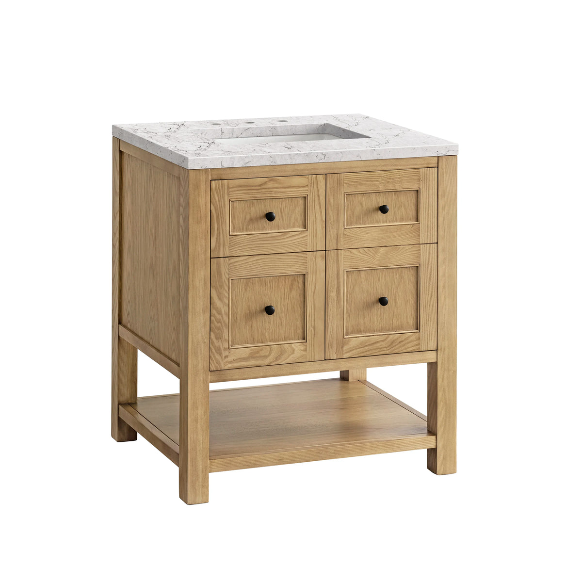 Breckenridge 30" Single Vanity, Light Natural Oak w/ 3 CM Eternal Jasmine Pearl Top, view 10