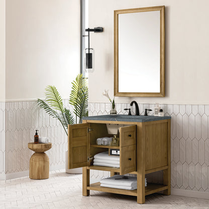 Breckenridge 30" Single Vanity, Light Natural Oak w/ 3 CM Parisien Bleu Top, view 5