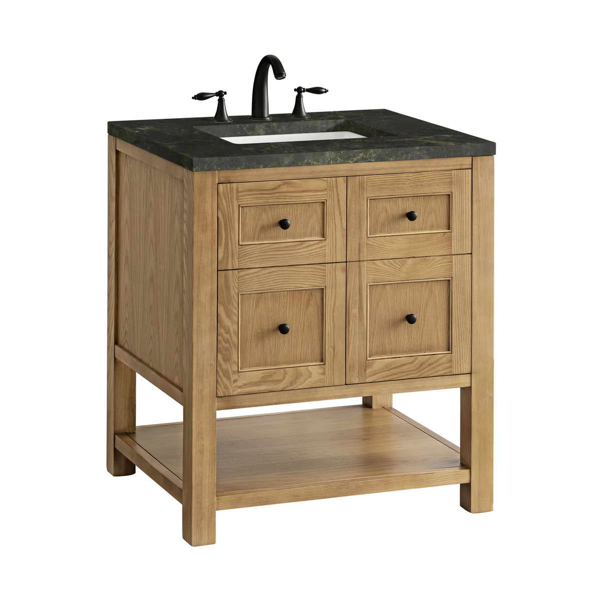 Breckenridge 30" Single Vanity, Light Natural Oak, w/ 3 CM Phantome Eclos Top, view 12