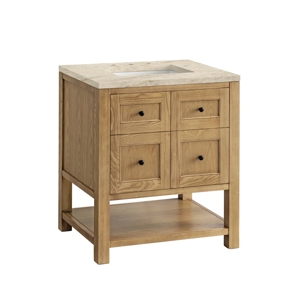 Breckenridge 30" Single Vanity, Light Natural Oak, w/ 3 CM Tajnar Eclos Top, view 11