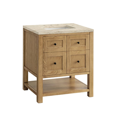 Breckenridge 30" Single Vanity, Light Natural Oak, w/ 3 CM Tajnar Eclos Top, view 11