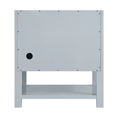 Breckenridge 30" Single Vanity, Serenity Blue, w/ 3 CM Eternal Jasmine Pearl Quartz Top, view 9