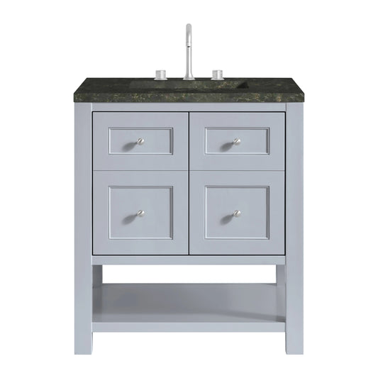 Breckenridge 30" Single Vanity, Serenity Blue, w/ 3 CM Phantome Eclos Top