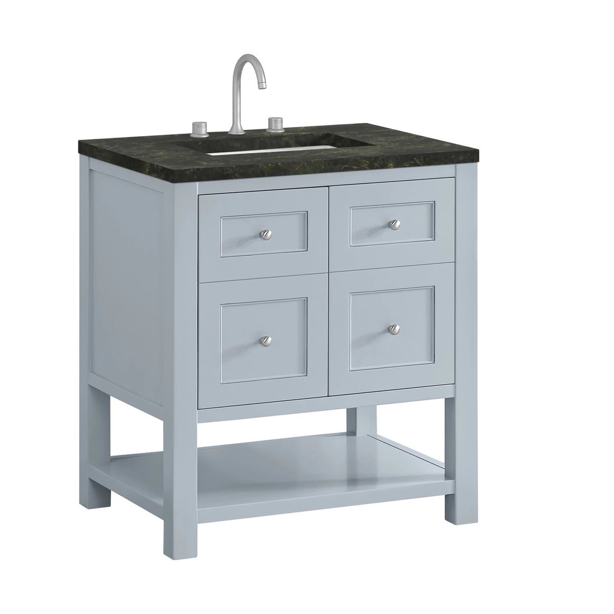 Breckenridge 30" Single Vanity, Serenity Blue, w/ 3 CM Phantome Eclos Top, view 10