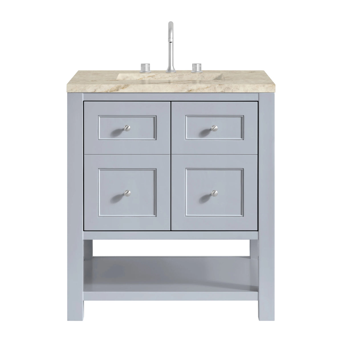 Breckenridge 30" Single Vanity, Serenity Blue, w/ 3 CM Tajnar Eclos Top