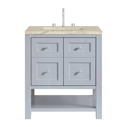 Breckenridge 30" Single Vanity, Serenity Blue, w/ 3 CM Tajnar Eclos Top