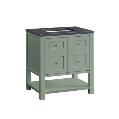 Breckenridge 30" Single Vanity, Smokey Celadon w/ 3 CM Charcoal Soapstone Top, view 10