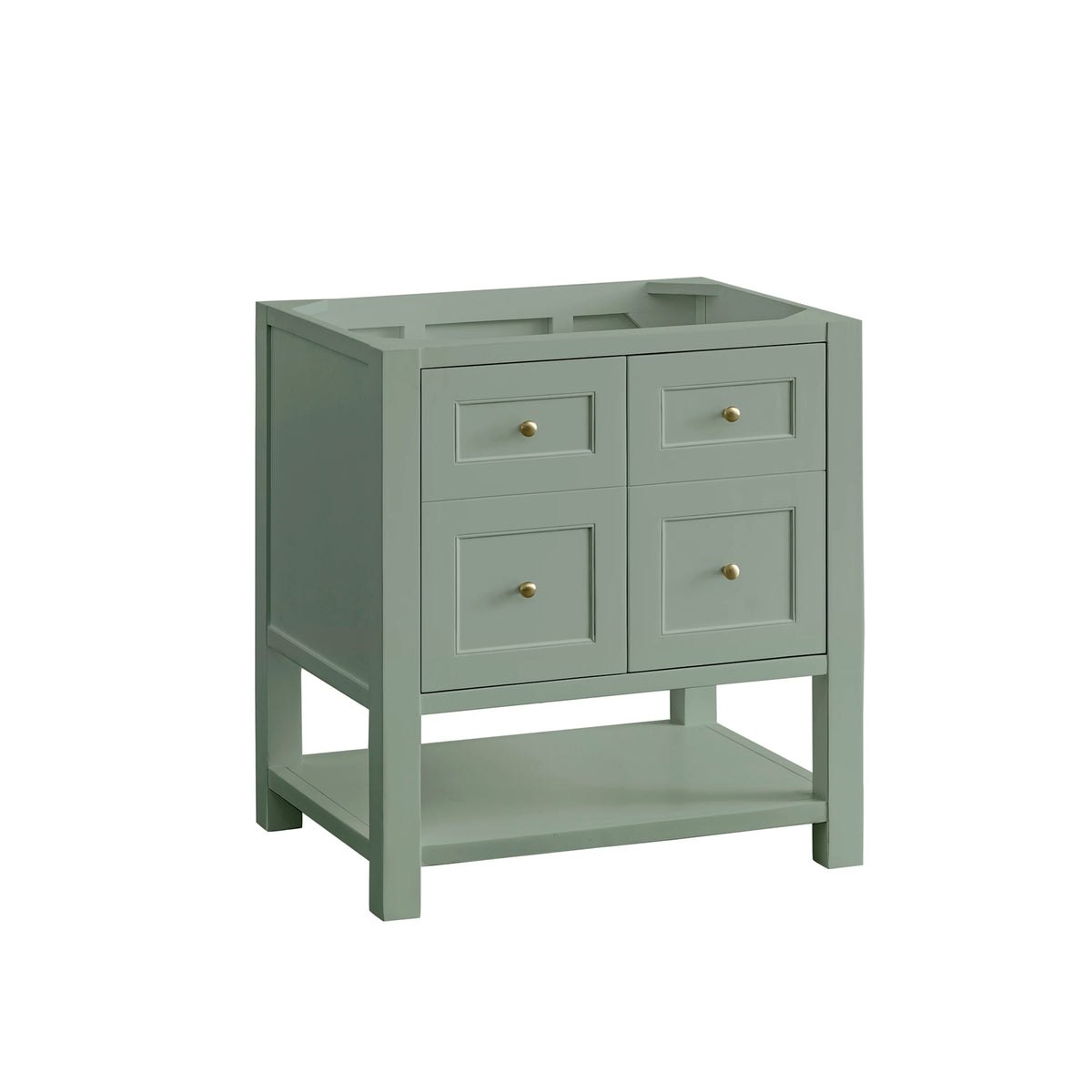 Breckenridge 30" Single Vanity, Smokey Celadon w/ 3 CM Eternal Jasmine Pearl Top, view 2