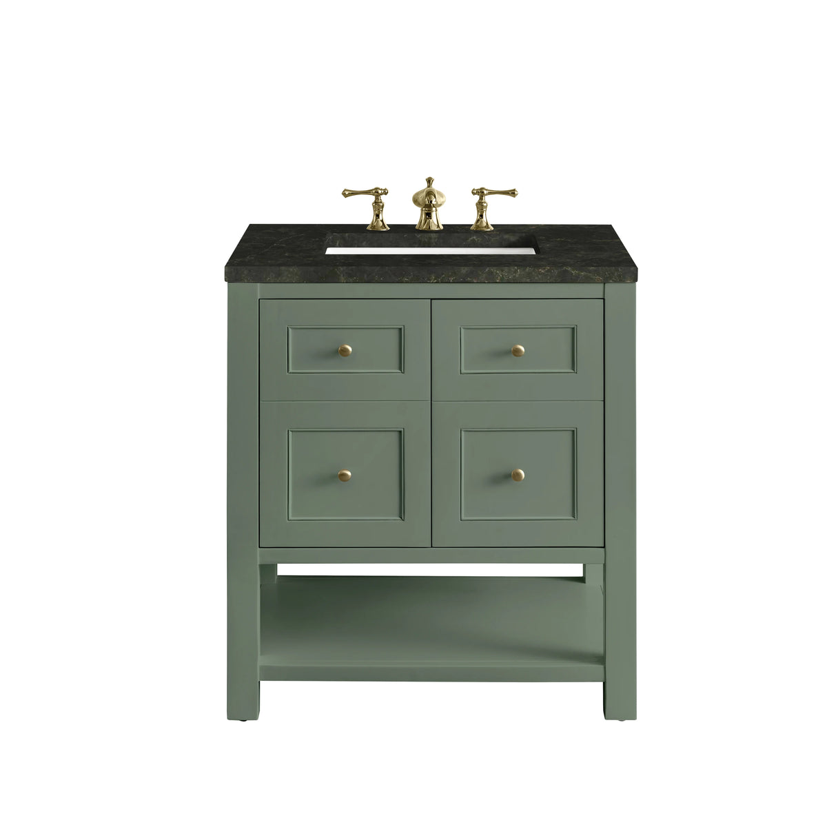 Breckenridge 30" Single Vanity, Smokey Celadon, w/ 3 CM Phantome Eclos Top