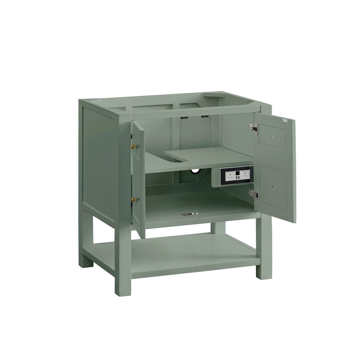 Breckenridge 30" Single Vanity, Smokey Celadon, w/ 3 CM Phantome Eclos Top, view 10
