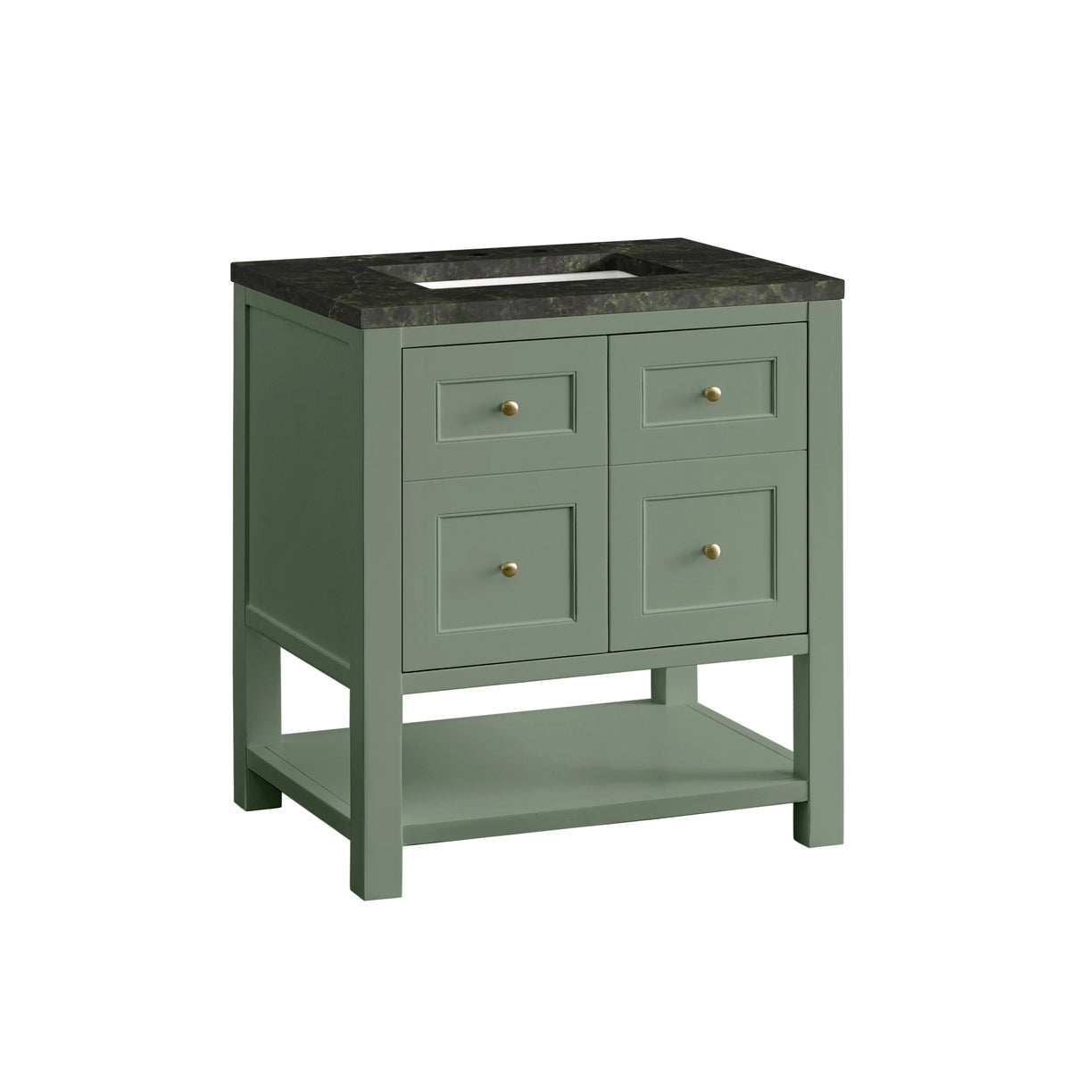 Breckenridge 30" Single Vanity, Smokey Celadon, w/ 3 CM Phantome Eclos Top, view 12