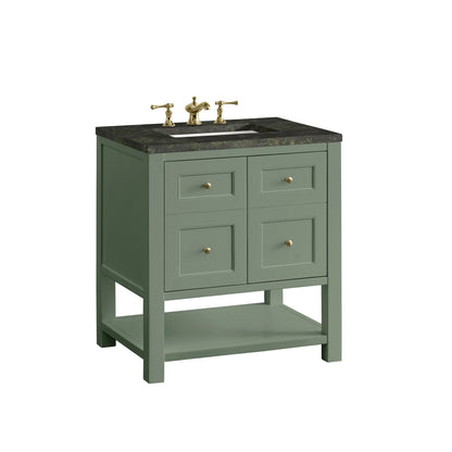 Breckenridge 30" Single Vanity, Smokey Celadon, w/ 3 CM Phantome Eclos Top, view 13