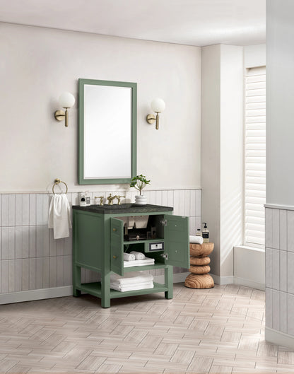 Breckenridge 30" Single Vanity, Smokey Celadon, w/ 3 CM Phantome Eclos Top, view 5