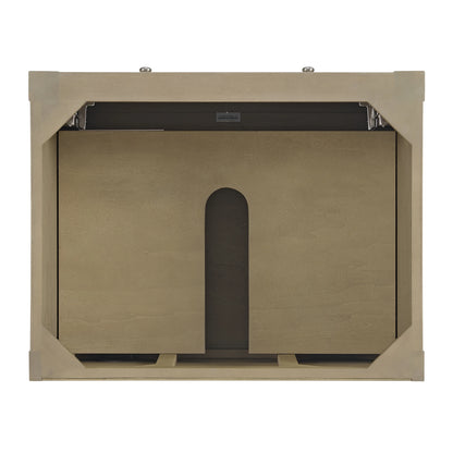 Breckenridge 30" Single Vanity, Whitewashed Oak, w/ 3 CM Siberian Silestone Top, view 6