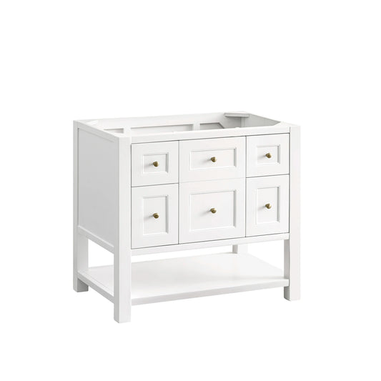 Breckenridge 36" Single Vanity, Bright White w/ 3 CM Lime Delight Top, view 2
