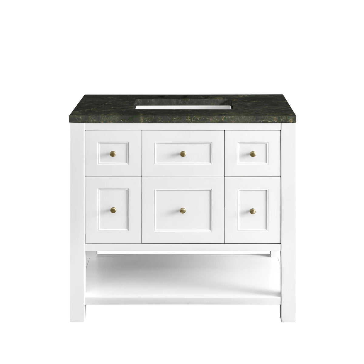 Breckenridge 36" Single Vanity, Bright White, w/ 3 CM Phantome Eclos Top, view 2