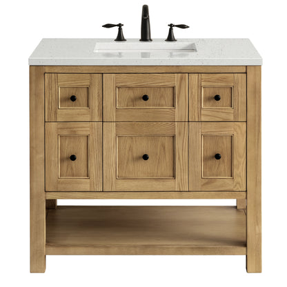 Breckenridge 36" Single Vanity, Light Natural Oak w/ 3 CM Lime Delight Top