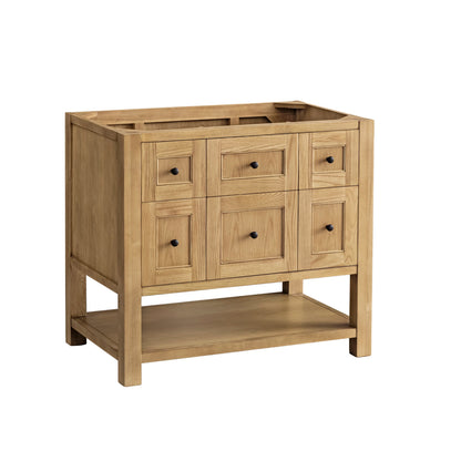 Breckenridge 36" Single Vanity, Light Natural Oak w/ 3 CM Parisien Bleu Top, view 2