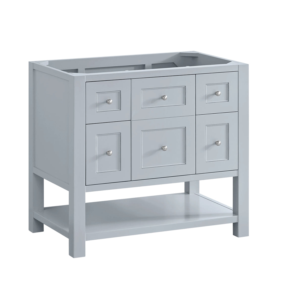 Breckenridge 36" Single Vanity, Serenity Blue, w/ 3 CM Charcoal Soapstone Quartz Top, view 2