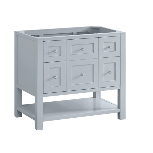 Breckenridge 36" Single Vanity, Serenity Blue, w/ 3 CM Parisien Bleu Quartz Top, view 2